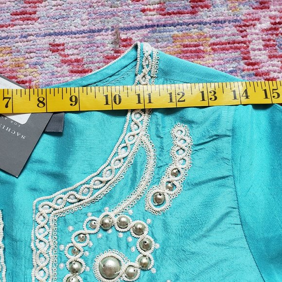Beaded Silk Tunic - From Barney's NY - Picture 7 of 8